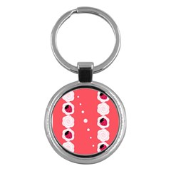 Cake Top Rose Key Chain (round)