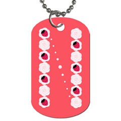 Cake Top Rose Dog Tag (one Side)