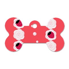 Cake Top Rose Dog Tag Bone (one Side)