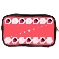 Cake Top Rose Toiletries Bag (two Sides)