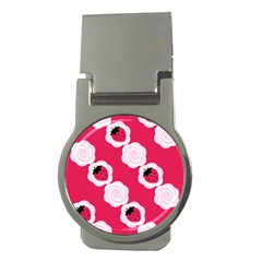 Cake Top Pink Money Clip (Round)