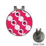 Cake Top Pink Golf Ball Marker Hat Clip Front