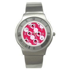 Cake Top Pink Stainless Steel Watch by strawberrymilk