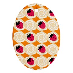 Cake Top Orange Ornament (oval)