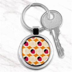 Cake Top Orange Key Chain (round)