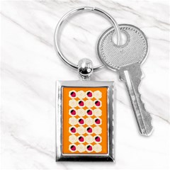 Cake Top Orange Key Chain (rectangle)