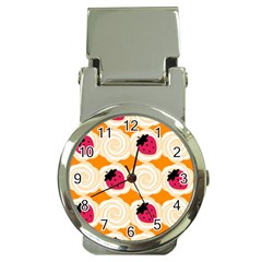 Cake Top Orange Money Clip Watch