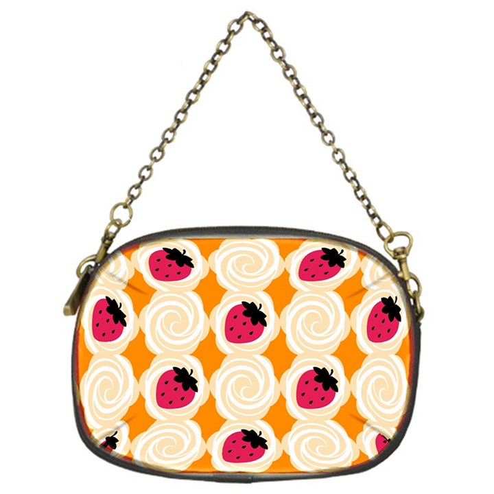 Cake Top Orange Chain Purse (One Side)