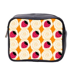 Cake Top Orange Mini Toiletries Bag (two Sides) by strawberrymilk