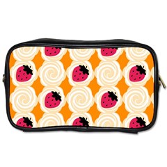 Cake Top Orange Toiletries Bag (two Sides)