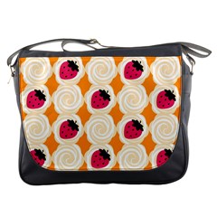 Cake Top Orange Messenger Bag by strawberrymilk