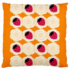 Cake Top Orange Large Cushion Case (one Side)