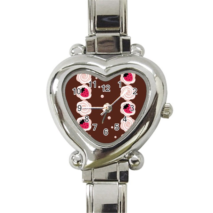 Cake Top Choco Heart Italian Charm Watch