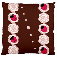 Cake Top Choco Large Cushion Case (two Sides)