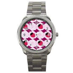 Cake Top Grape Sport Metal Watch by strawberrymilk