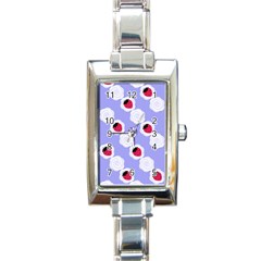 Cake Top Blueberry Rectangular Italian Charm Watch by strawberrymilk