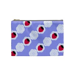 Cake Top Blueberry Cosmetic Bag (medium) by strawberrymilk