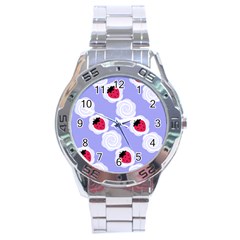 Cake Top Blueberry Stainless Steel Analogue Men’s Watch by strawberrymilk