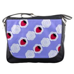 Cake Top Blueberry Messenger Bag by strawberrymilk