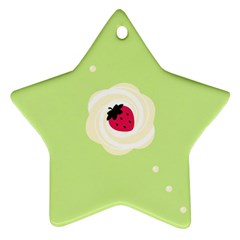 Cake Top Lime Ornament (star) by strawberrymilk