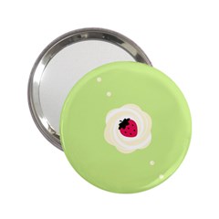 Cake Top Lime 2 25  Handbag Mirror by strawberrymilk