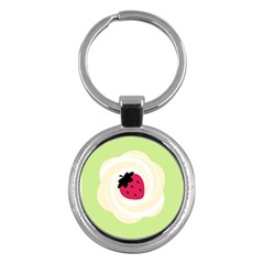 Cake Top Lime Key Chain (round) by strawberrymilk