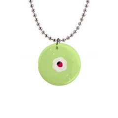 Cake Top Lime 1  Button Necklace by strawberrymilk