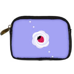 Cake Top Purple Digital Camera Leather Case by strawberrymilk