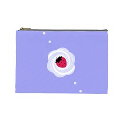 Cake Top Purple Cosmetic Bag (large) by strawberrymilk