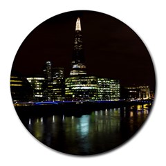 The Shard And Southbank London 8  Mouse Pad (round) by Londonimages