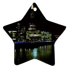 The Shard And Southbank London Ceramic Ornament (star) by Londonimages