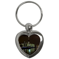 The Shard And Southbank London Key Chain (heart) by Londonimages