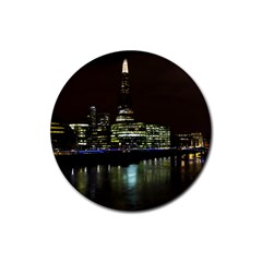 The Shard And Southbank London Rubber Drinks Coaster (round) by Londonimages