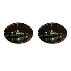 The Shard And Southbank London Oval Cuff Links