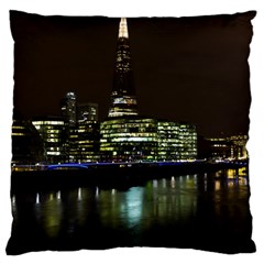 The Shard And Southbank London Large Cushion Case (two Sides) by Londonimages