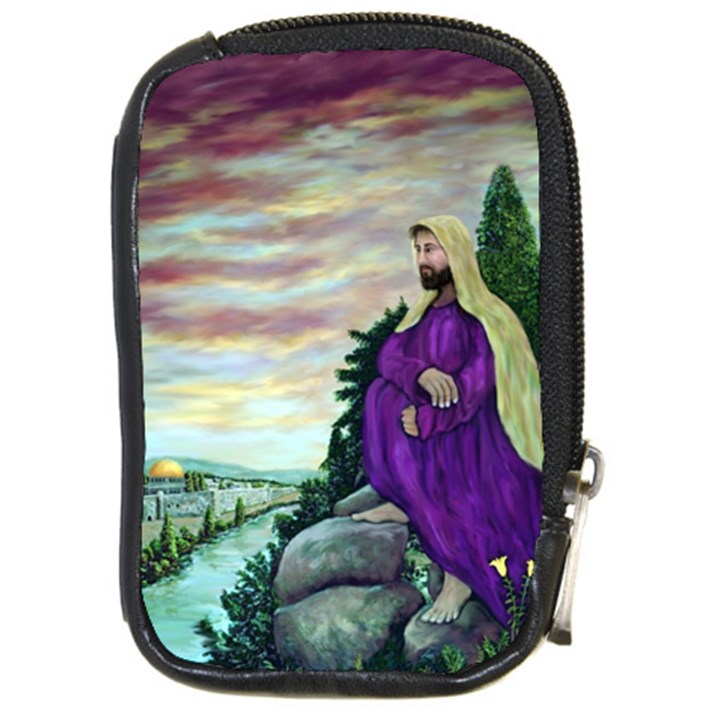 Jesus Overlooking Jerusalem by Ave Hurley  Digital Camera Case