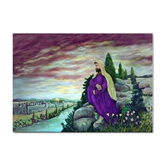 Jesus Overlooking Jerusalem By Ave Hurley  10 Pack A4 Sticker by ArtRave2