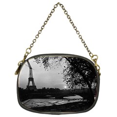 Vintage France Paris Eiffel Tour & Seine At Dusk 1970 Single-sided Evening Purse by Vintagephotos