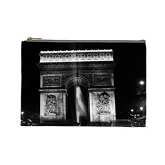 Vintage France Paris Triumphal Arch 1970 Large Makeup Purse by Vintagephotos