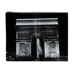 Vintage France Paris Triumphal Arch 1970 Extra Large Makeup Purse by Vintagephotos