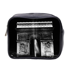 Vintage France Paris Triumphal Arch 1970 Twin-sided Cosmetic Case