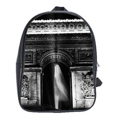 Vintage France Paris Triumphal Arch 1970 School Bag (xl)