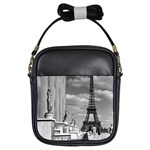 Vintage France Paris Eiffel tour Chaillot palace 1970 Kids  Sling Bag Front