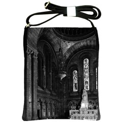 Vintage France Paris sacre Coeur basilica virgin chapel Cross Shoulder Sling Bag