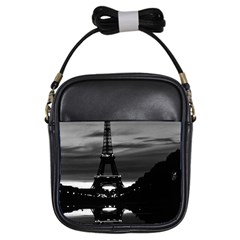 Vintage France Paris Eiffel Tower Reflection 1970 Kids  Sling Bag