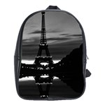 Vintage France Paris Eiffel tower reflection 1970 School Bag (XL) Front