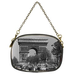 Vintage France Paris Triumphal Arch 1970 Twin-sided Evening Purse