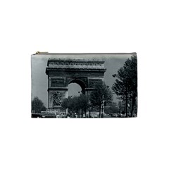 Vintage France Paris Triumphal Arch 1970 Small Makeup Purse by Vintagephotos