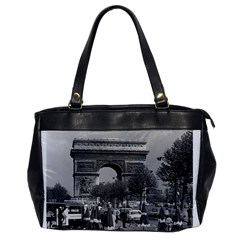 Vintage France Paris Triumphal Arch 1970 Single-sided Oversized Handbag