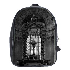 Vintage France Paris Royal Chapel Altar St James Palace Large School Backpack by Vintagephotos